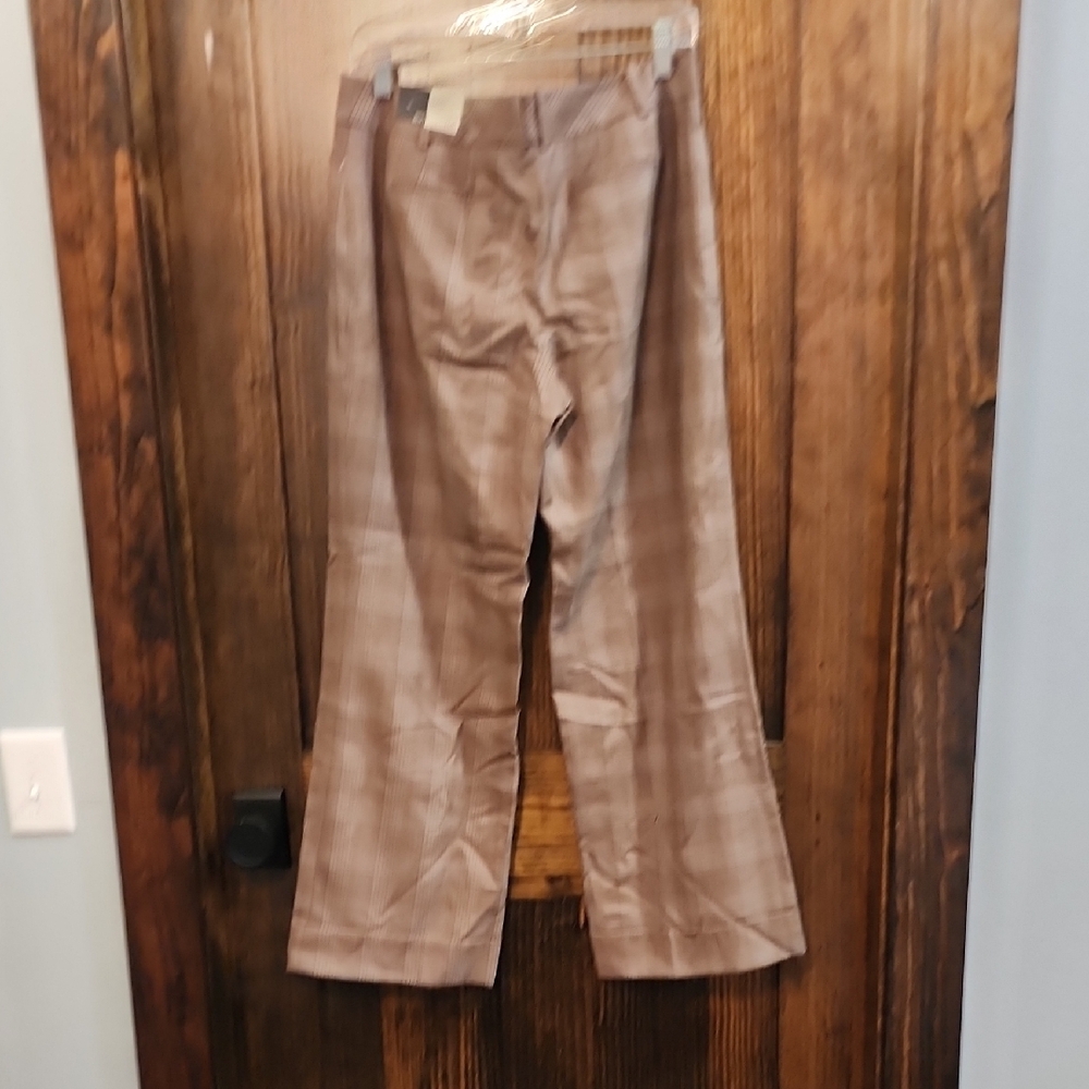 LOFT Petite Brown Plaid Pants - Picture 6 of 8